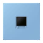 JUNG - Abdeckung für Modular-Jack-Steckbuchsen 1fach, Serie LS, bleu céruléen 59