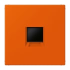 JUNG - Abdeckung (gerastet) für Modular-Jack-Steckbuchsen 1fach, Serie LS, orange vif