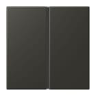 JUNG - Tastensatz 1fach, F40, Serie LS, ombre naturelle 59