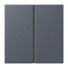 JUNG - Tastensatz 1fach, F40, Serie LS, gris fonce 59