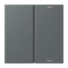 JUNG - Taste 1fach, mit Pfeilsymbolen, F40, Serie LS, gris foncé 31