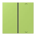 JUNG - Taste 1fach, mit Pfeilsymbolen, F40, Serie LS, vert clair