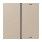 JUNG - Taste 1fach, mit Pfeilsymbolen, F40, Serie LS, ombre naturelle claire