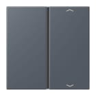 JUNG - Taste 1fach, mit Pfeilsymbolen, F40, Serie LS, gris fonce 59