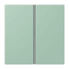 JUNG - Tastensatz 2fach, F40, Serie LS, vert anglais clair