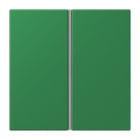 JUNG - Tastensatz 2fach, F40, Serie LS, vert foncé
