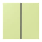 JUNG - Tastensatz 2fach, F40, Serie LS, vert jaune clair