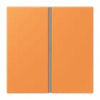 JUNG - Tastensatz 2fach, F40, Serie LS, orange clair