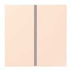JUNG - Tastensatz 2fach, F40, Serie LS, orange pâle