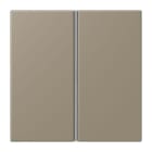JUNG - Tastensatz 2fach, F40, Serie LS, ombre naturelle moyenne