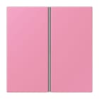 JUNG - Tastensatz 2fach, F40, Serie LS, rose vif