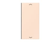 JUNG - Taste 2fach, mit Pfeilsymbolen, F40, Serie LS, orange pâle