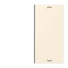 JUNG - Taste 2fach, mit Pfeilsymbolen, F40, Serie LS, blanc ivoire