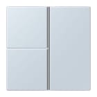 JUNG - Tastensatz 3fach, F40, Serie LS, outremer pale