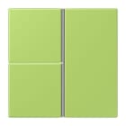 JUNG - Tastensatz 3fach, F40, Serie LS, vert clair