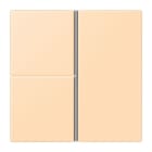 JUNG - Tastensatz 3fach, F40, Serie LS, ocre