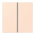 JUNG - Tastensatz 3fach, F40, Serie LS, orange pâle