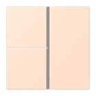 JUNG - Tastensatz 3fach, F40, Serie LS, rose pâle