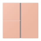 JUNG - Tastensatz 3fach, F40, Serie LS, rose clair