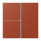 JUNG - Tastensatz 3fach, F40, Serie LS, l'ocre rouge