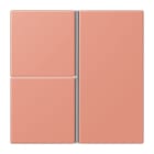 JUNG - Tastensatz 3fach, F40, Serie LS, l'ocre rouge moyen