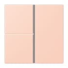 JUNG - Tastensatz 3fach, F40, Serie LS, l'ocre rouge clair
