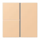 JUNG - Tastensatz 3fach, F40, Serie LS, terre sienne claire 31