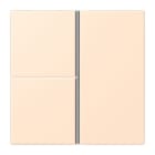 JUNG - Tastensatz 3fach, F40, Serie LS, terre sienne pâle