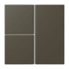 JUNG - Tastensatz 3fach, F40, Serie LS, ombre naturelle 31