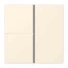 JUNG - Tastensatz 3fach, F40, Serie LS, blanc ivoire