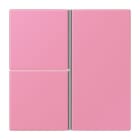 JUNG - Tastensatz 3fach, F40, Serie LS, rose vif