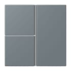 JUNG - Tastensatz 3fach, F40, Serie LS, gris 59