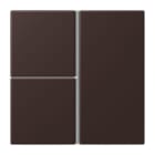 JUNG - Tastensatz 3fach, F40, Serie LS, terre d’ombre brûlée 59