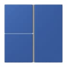 JUNG - Tastensatz 3fach, F40, Serie LS, bleu outremer 59