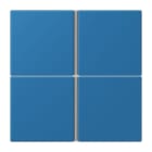 JUNG - Tastensatz 4fach, F40, Serie LS, bleu céruléen 31