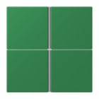 JUNG - Tastensatz 4fach, F40, Serie LS, vert foncé