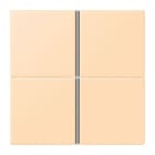 JUNG - Tastensatz 4fach, F40, Serie LS, ocre