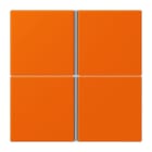 JUNG - Tastensatz 4fach, F40, Serie LS, orange