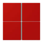 JUNG - Tastensatz 4fach, F40, Serie LS, rouge vermillon 31