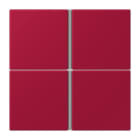 JUNG - Tastensatz 4fach, F40, Serie LS, rouge carmin