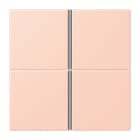 JUNG - Tastensatz 4fach, F40, Serie LS, l'ocre rouge clair