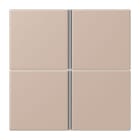 JUNG - Tastensatz 4fach, F40, Serie LS, ombre brûlée claire