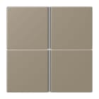 JUNG - Tastensatz 4fach, F40, Serie LS, ombre naturelle moyenne