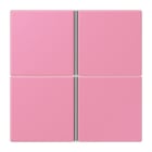 JUNG - Tastensatz 4fach, F40, Serie LS, rose vif