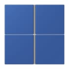 JUNG - Tastensatz 4fach, F40, Serie LS, bleu outremer 59