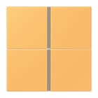 JUNG - Tastensatz 4fach, F40, Serie LS, ocre jaune clair
