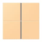 JUNG - Tastensatz 4fach, F40, Serie LS, terre sienne claire 59