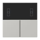 JUNG - Tastensatz 3fach, F40 Raumcontroller, Serie LS, gris clair 31
