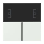 JUNG - Tastensatz 3fach, F40 Raumcontroller, Serie LS, outremer gris
