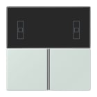 JUNG - Tastensatz 3fach, F40 Raumcontroller, Serie LS, céruléen pale